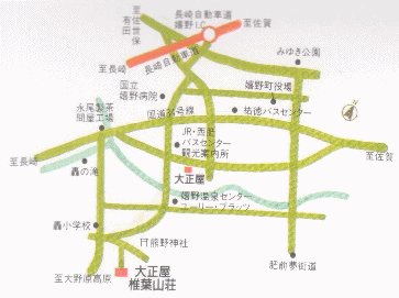 大正屋 - 椎葉山荘 - 地図